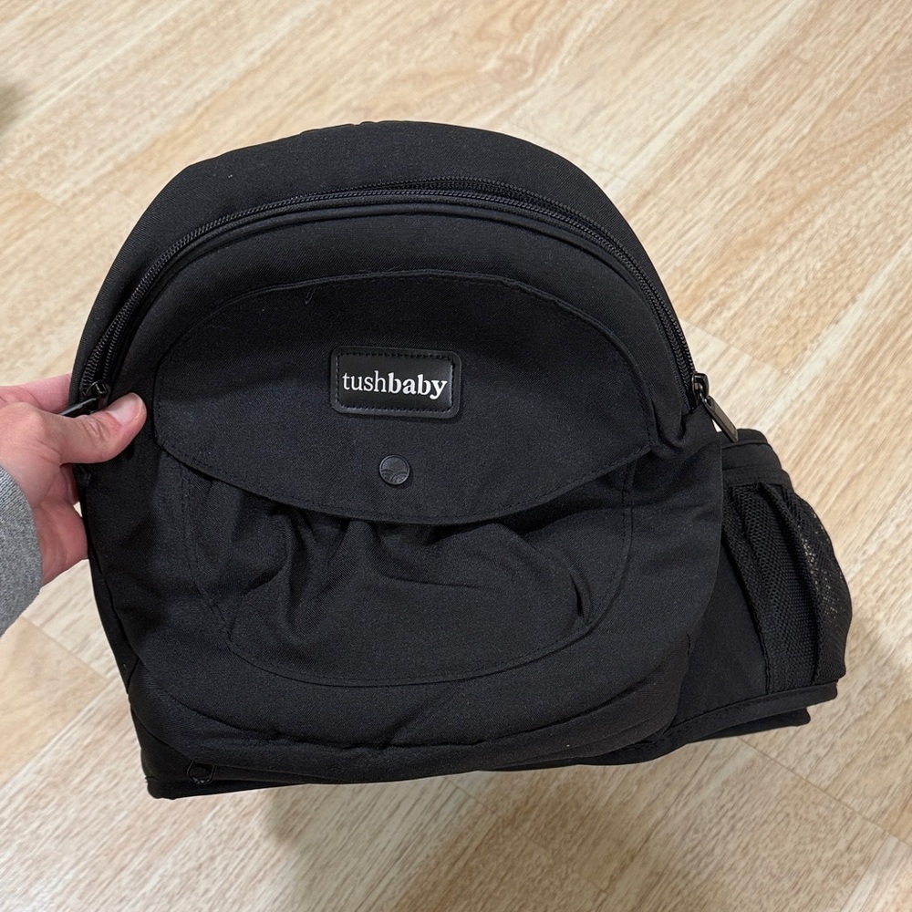 Tushbaby Black Kids Backpack